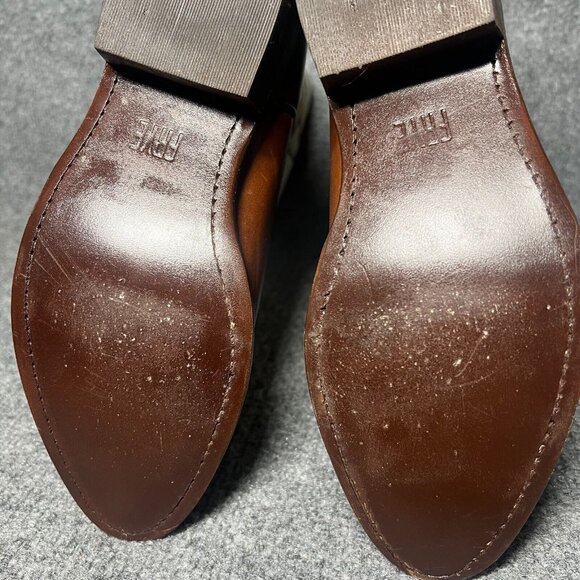 Frye Billy Pull On Southwest Womens $378 Brown Leather Embroidered Boots sz 6 B - Picture 8 of 10